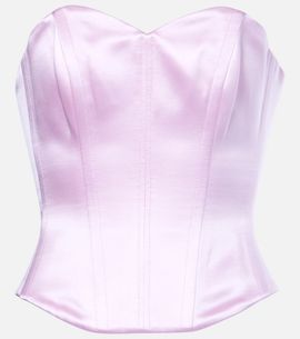 Alex Perry Alex Perry Cotton and silk satin corset