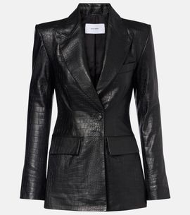 Alex Perry Alex Perry Croc-effect leather blazer
