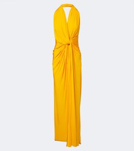 Alex Perry Alex Perry Draped halterneck jersey gown