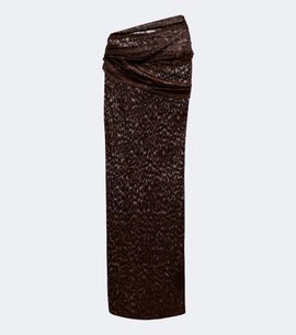 Alex Perry Alex Perry Draped lace maxi skirt