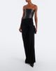 Alex Perry Alex Perry Draped leather and jersey corset gown - 2