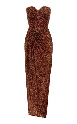 Alex Perry - - Scoop-Neck Satin Crepe Maxi Dress - Purple - UK 12 - Only At  Moda Operandi