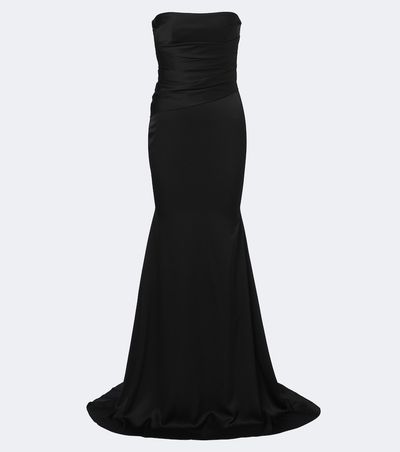 Alex Perry Alex Perry Draped strapless crêpe satin gown