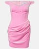 Alex Perry Alex Perry Draped velvet bustier dress - 1