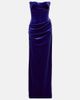 Alex Perry Alex Perry Draped velvet bustier gown - 1