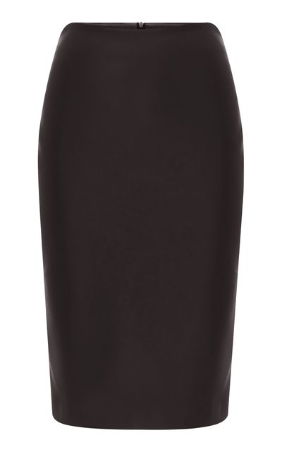 Alex Perry Alex Perry Leather Midi Skirt