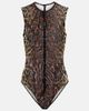 Alex Perry Alex Perry Leopard-print mesh bodysuit - 1