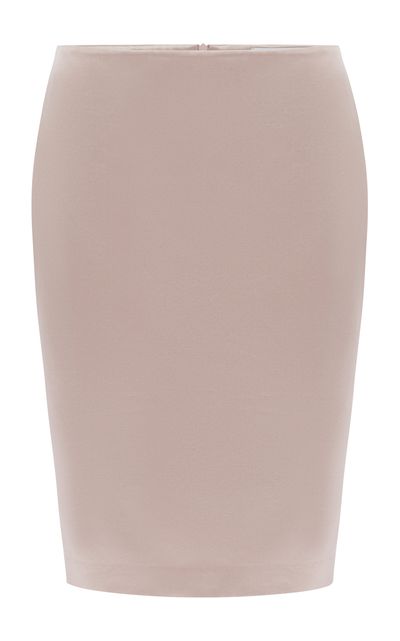 Alex Perry Alex Perry Low Rise Duchess Satin Midi Skirt