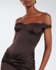 Alex Perry Alex Perry Off-shoulder crêpe satin corset gown - 3