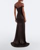 Alex Perry Alex Perry Off-shoulder crêpe satin corset gown - 5