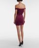 Alex Perry Alex Perry Off-shoulder velvet corset dress - 3