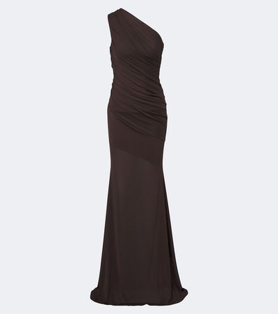 Alex Perry Alex Perry One-shoulder mesh gown