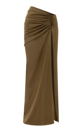Alex Perry Alex Perry Ruched Powermesh Maxi Skirt