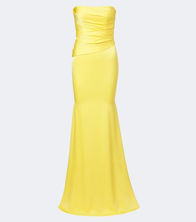 Alex Perry Alex Perry Satin crêpe bustier gown