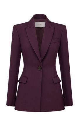 Alex Perry Alex Perry Single Breasted Contour Blazer In Wool Suiting