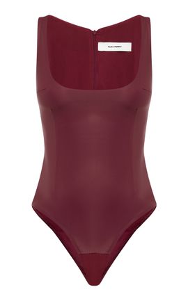 Alex Perry Alex Perry Singlet Leather Bodysuit