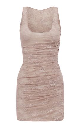 Alex Perry Alex Perry Singlet Sheer Stretch Lace Mini Dress