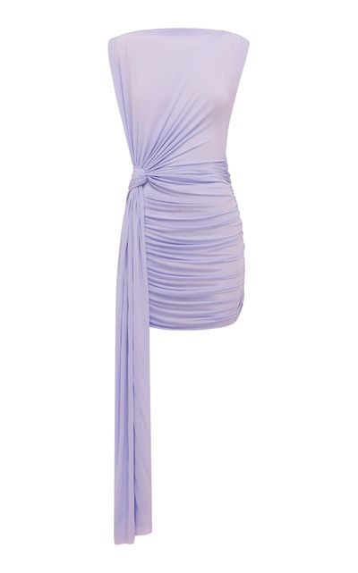 Alex Perry Alex Perry Sleeveless Knot Jersey Mini Dress