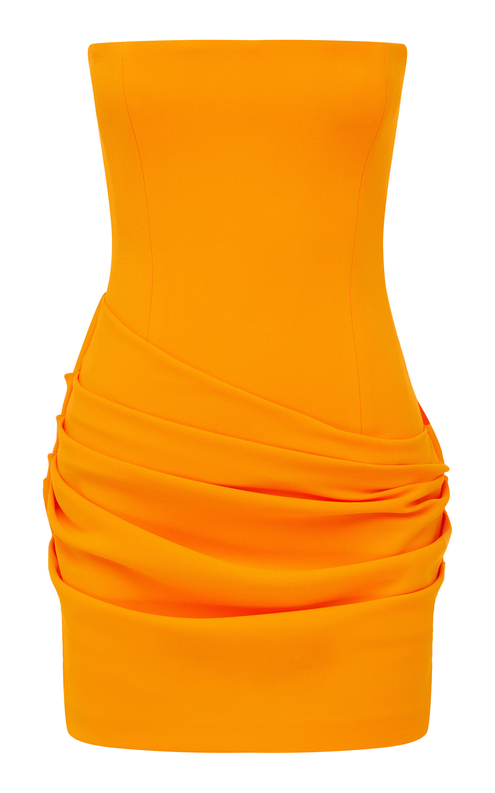 Alex Perry Alex Perry Strapless Longline Draped Mini Dress In Stretch Crepe