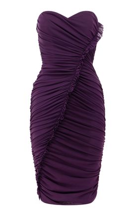 Alex Perry Alex Perry Sweetheart Ruffle Powermesh Mini Dress
