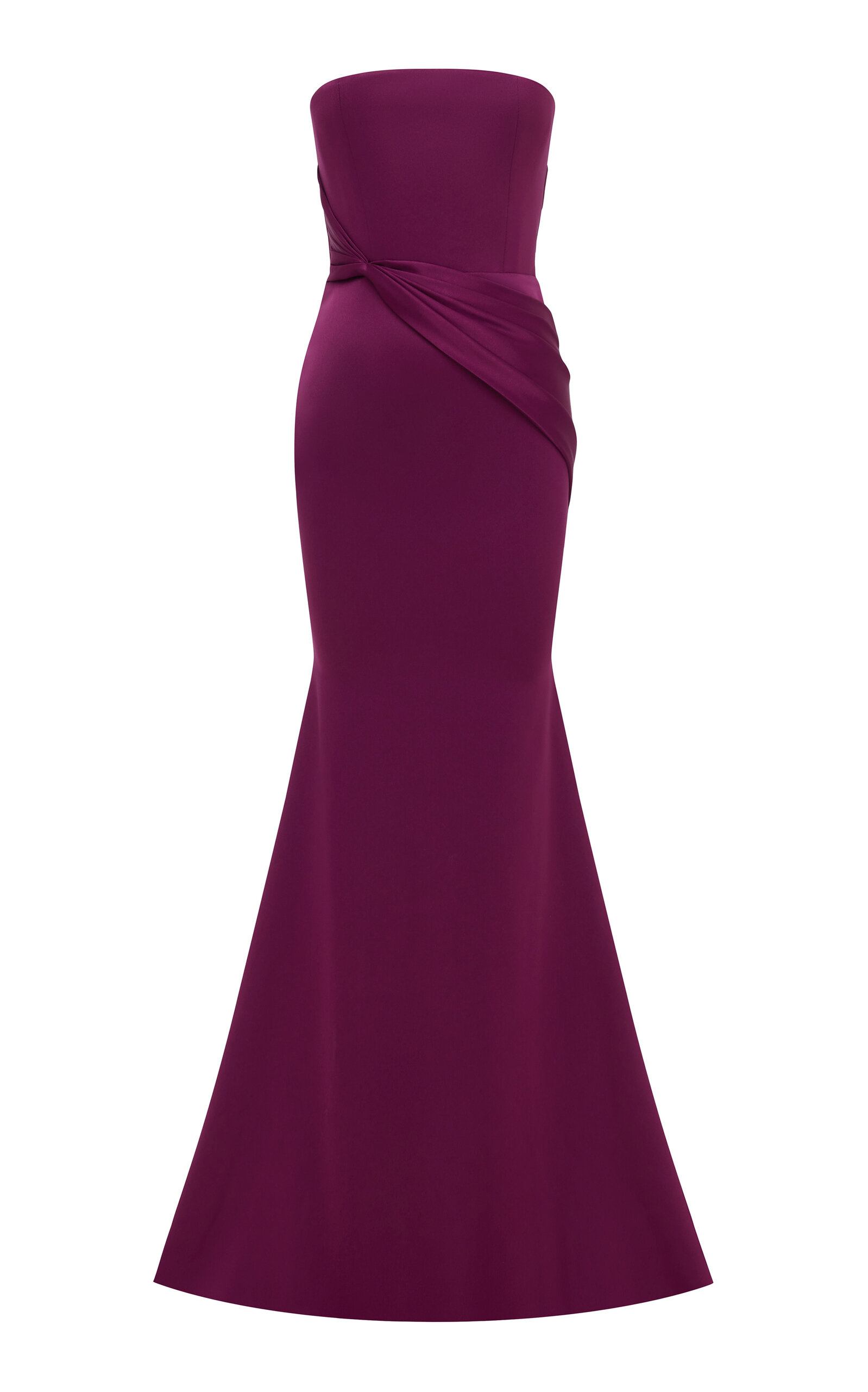 Alex Perry Alex Perry Twisted Draped Satin Crepe Gown