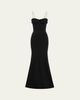 Alex Perry Cupped Draped Satin Gown - 1
