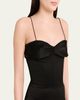 Alex Perry Cupped Draped Satin Gown - 5