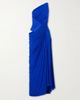 ALEX PERRY One-shoulder gathered mesh and jersey gown - 1