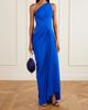 ALEX PERRY One-shoulder gathered mesh and jersey gown - 2