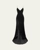 Alex Perry Plunging Panelled Silk Bikini Gown - 1