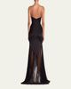 Alex Perry Plunging Panelled Silk Bikini Gown - 3