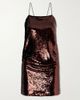 ALEX PERRY Sequined mesh mini dress - 1