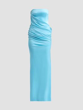 Alex Perry Women's Strapless Drape Longline Corset Column Gown