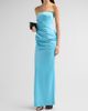Alex Perry Women's Strapless Drape Longline Corset Column Gown - 4