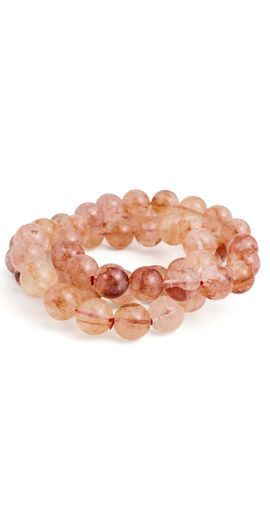 Alexa Leigh Alexa Leigh Blush Beaded Bracelet Stack Natural One