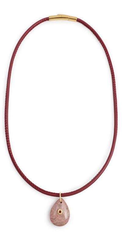 Alexa Leigh Alexa Leigh Scarlet Stone Necklace Red Stone One