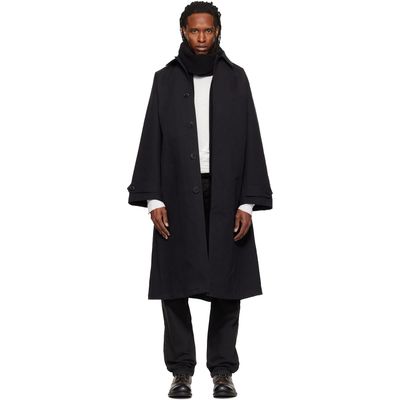 ALEXANDER DIGENOVA ALEXANDER DIGENOVA Black Canvas Trench Coat