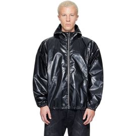 ALEXANDER DIGENOVA ALEXANDER DIGENOVA Black Coated Windbreaker Jacket