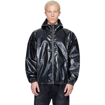 ALEXANDER DIGENOVA ALEXANDER DIGENOVA Black Coated Windbreaker Jacket