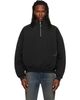 ALEXANDER DIGENOVA ALEXANDER DIGENOVA Black Stencil Logo Quarter Zip Sweater - 1