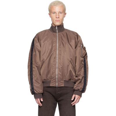 ALEXANDER DIGENOVA ALEXANDER DIGENOVA Brown RL Bomber Jacket