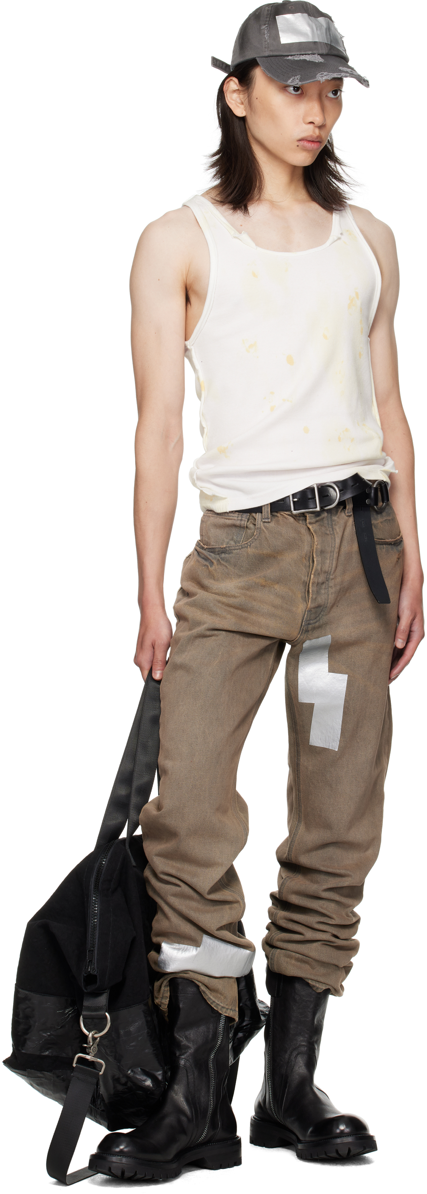 パンツ Alexander Digenova Thrashed Wax denim パンツ Alexander Digenova Thrashed Wax denim Underground Cut Out