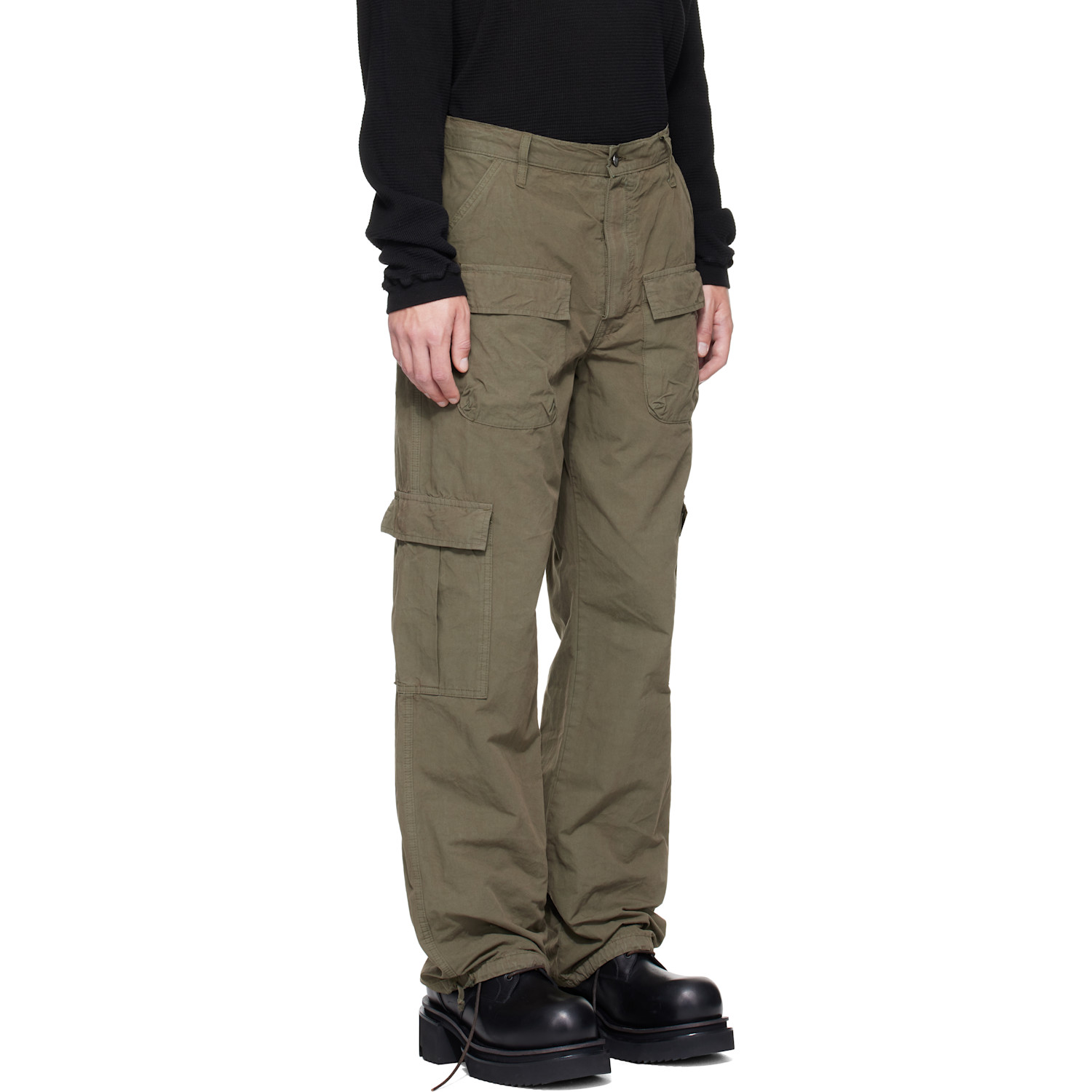 ALEXANDER DIGENOVA - Green Cotton Cargo Pants