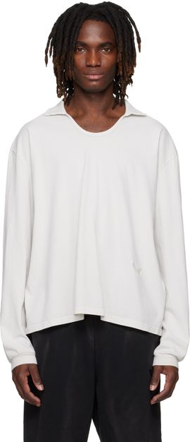 ALEXANDER DIGENOVA ALEXANDER DIGENOVA Off-White Pete Long Sleeve Polo