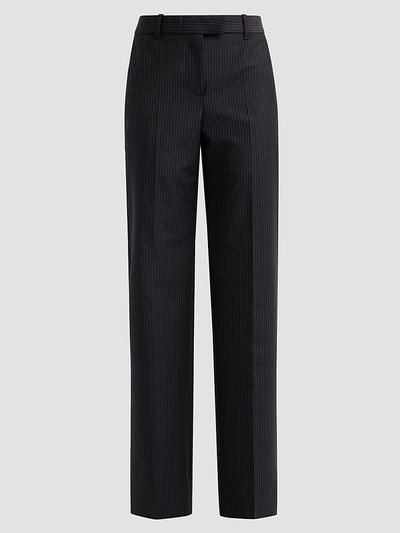 Alexander McQueen Women's Pinstripe Wool-Mohair Trousers
