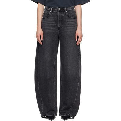 Alexander Wang Alexander Wang Black Crystal Blow Up Jeans