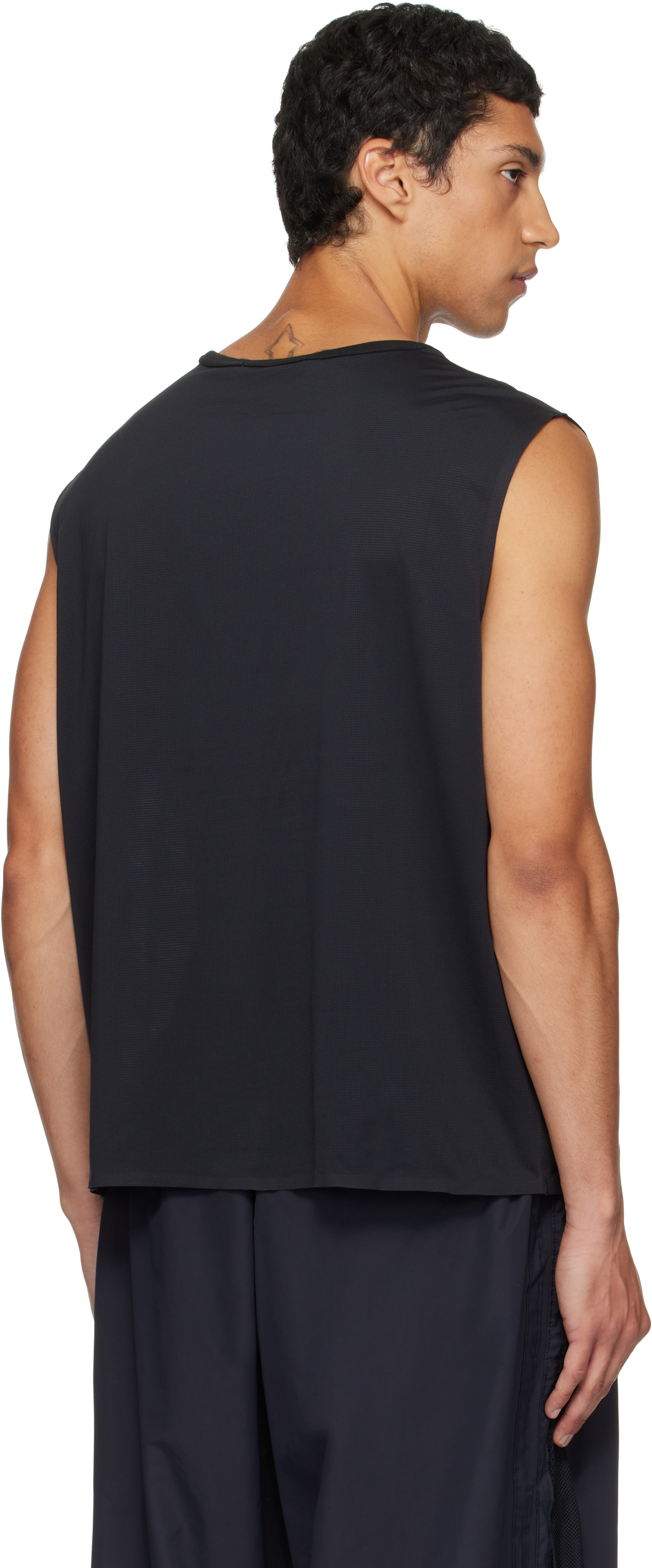 【ALEXANDER WANG】LOGO MUSCLE TANK TOP M Alexander Wang - Black Graphic Logo Muscle Tank Top