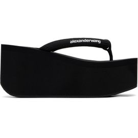 Alexander Wang Alexander Wang Black Jenna Thong Platform Healed Sandal