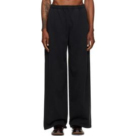 Alexander Wang Alexander Wang Black Logo Print Oversized Sweatpants