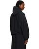 Alexander Wang Alexander Wang Black Logo Print Oversized Zip Up Hoodie - 3